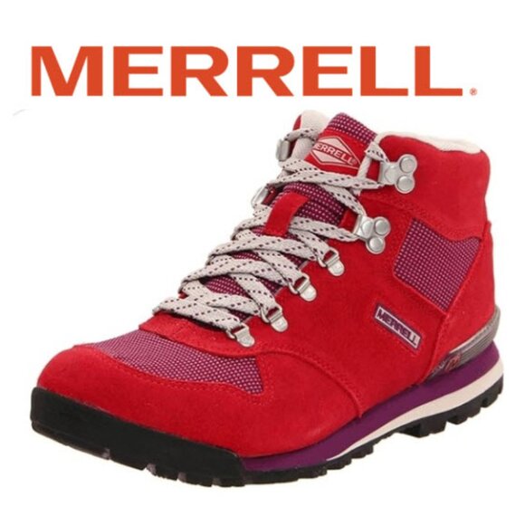 Merrell Eagle Red Hiking Boots Women’s Size 8 Waterproof, Durable, Stylish Trail - Picture 1 of 15